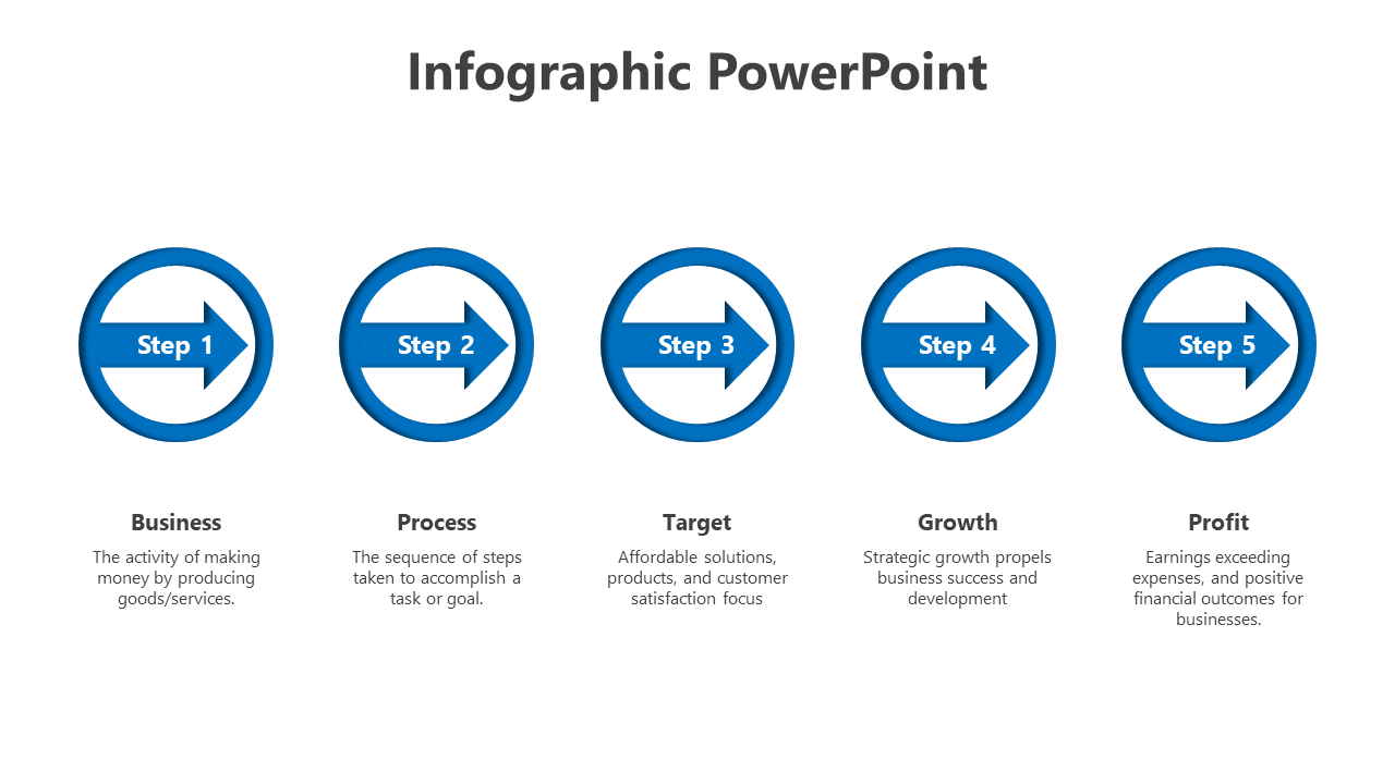 PowerPoint Infographic Free-5-Blue