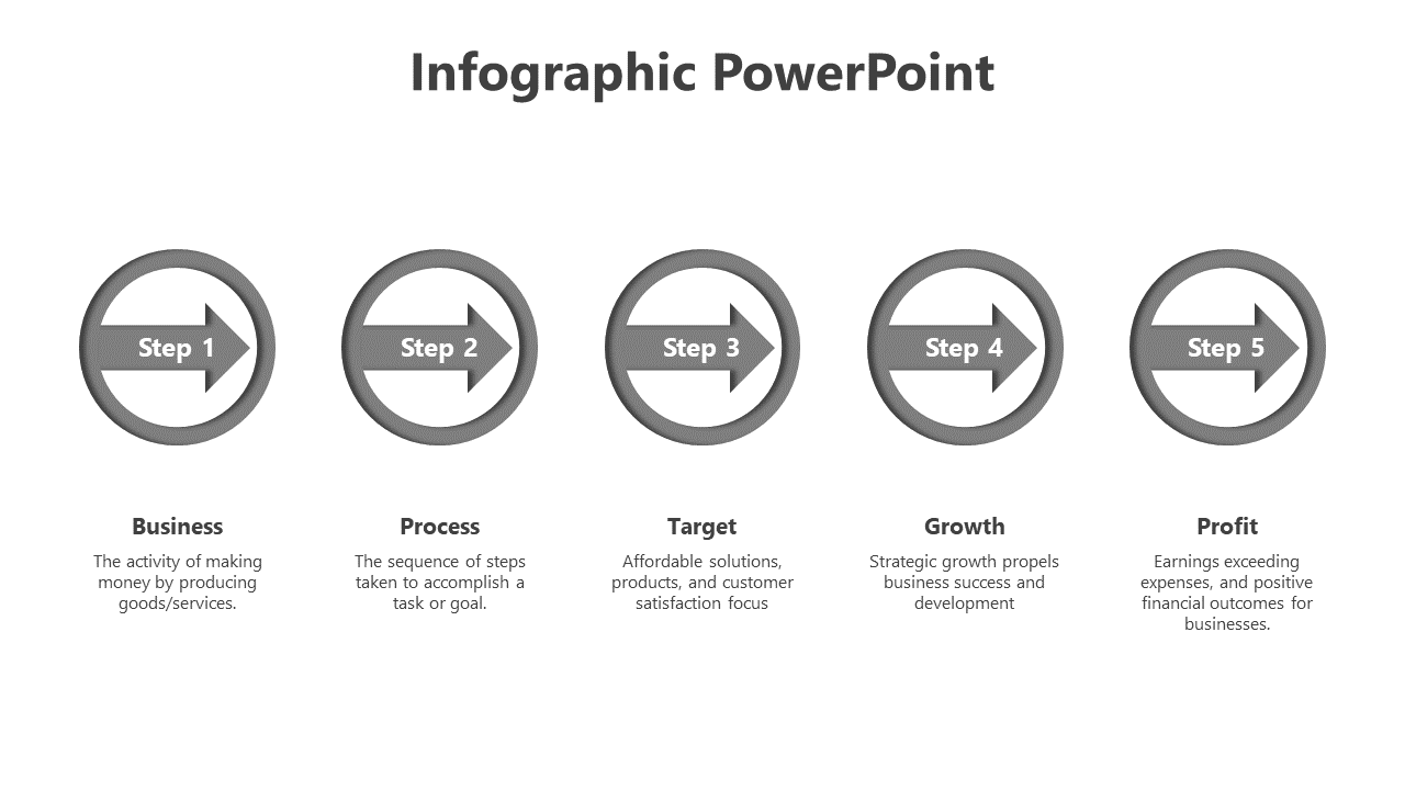 PowerPoint Infographic Free-5-Gray