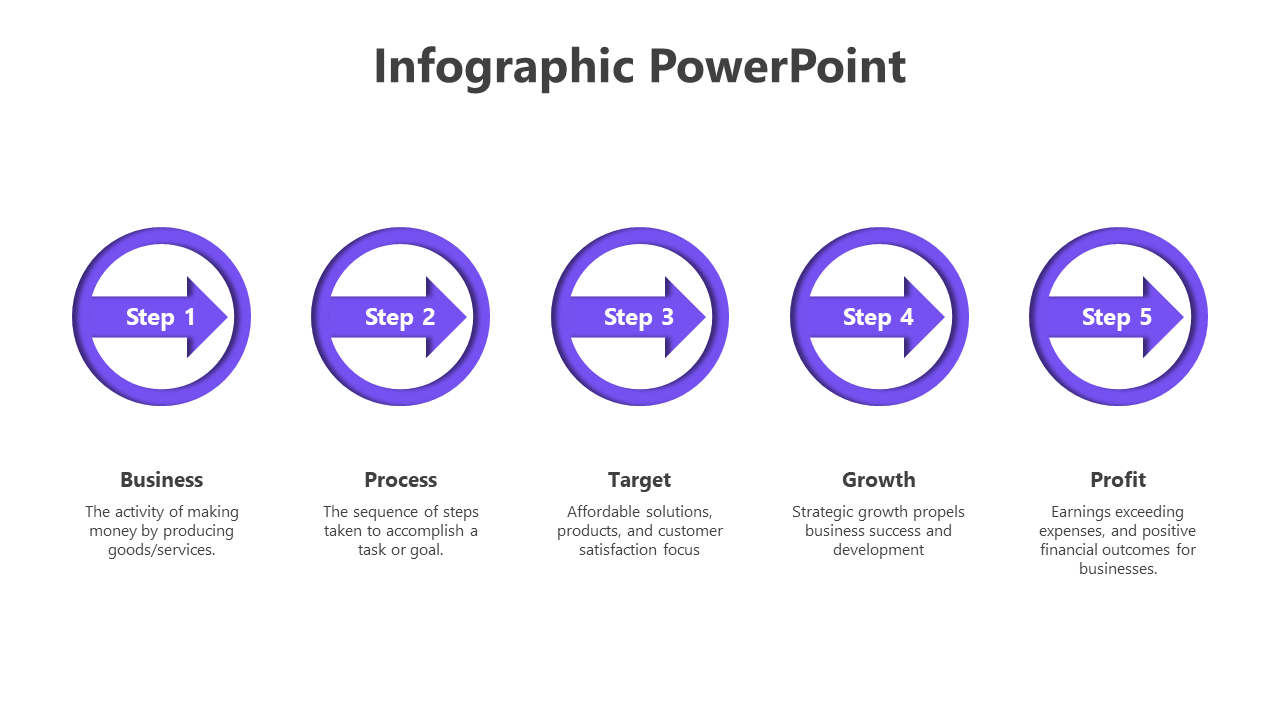PowerPoint Infographic Free-5-Purple