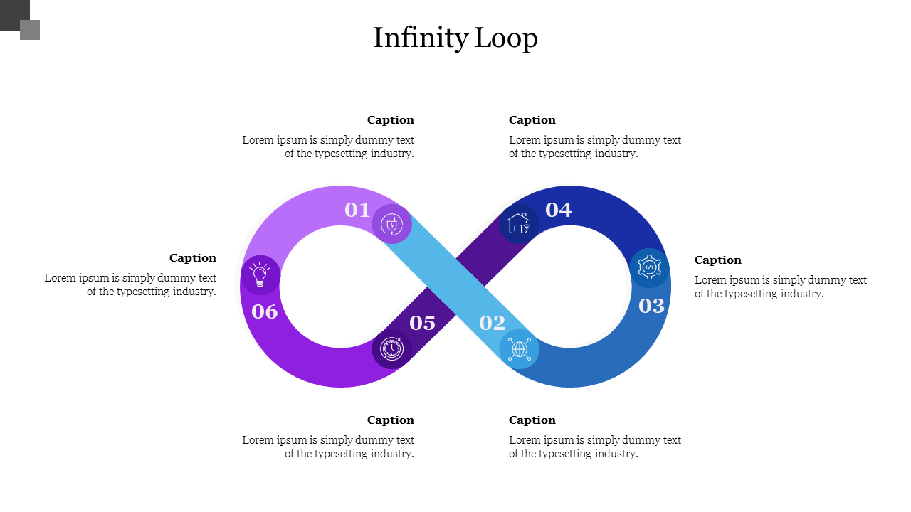 Infinity Loop PowerPoint Template and Google Slides
