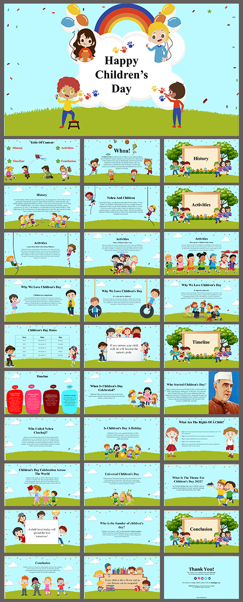 Childrens Day PPT Presentation and Google Slides Themes