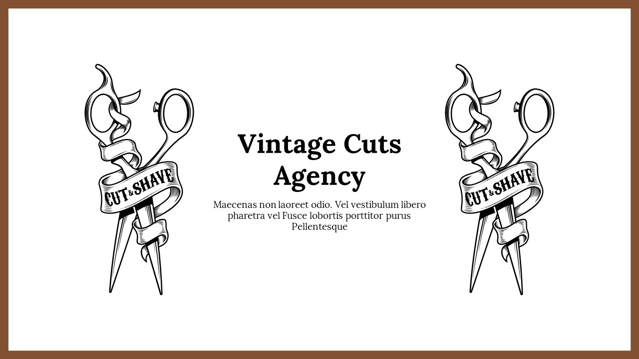 Free - Best Vintage Cuts Agency PowerPoint And Google Slides