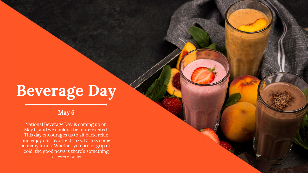 Free - Creative Beverage Day PowerPoint And Google Slides