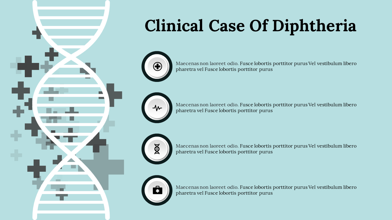 Creative Clinical Case Of Diphtheria PPT And Google Slides