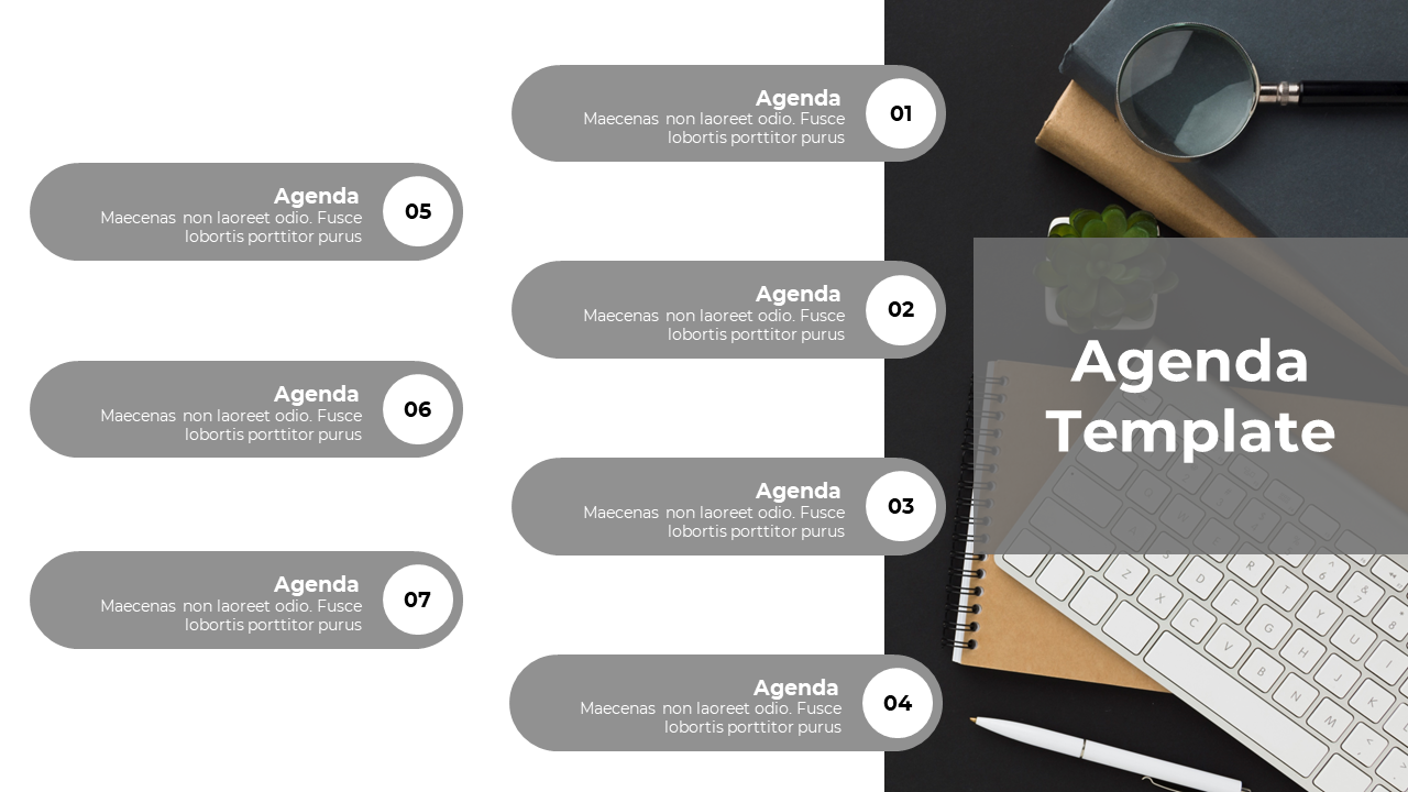 Cool Business Agenda PowerPoint Template And Google Slides