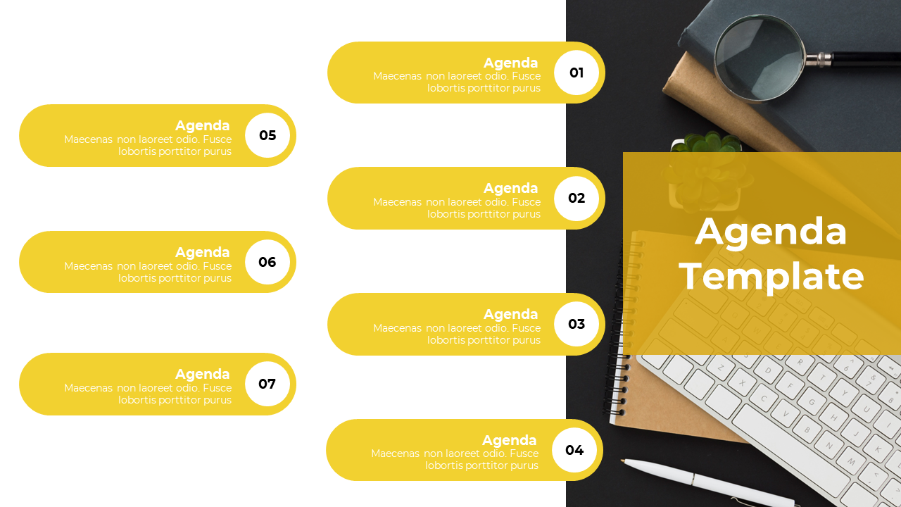 Stunning Corporate Agenda PPT And Google Slides Template