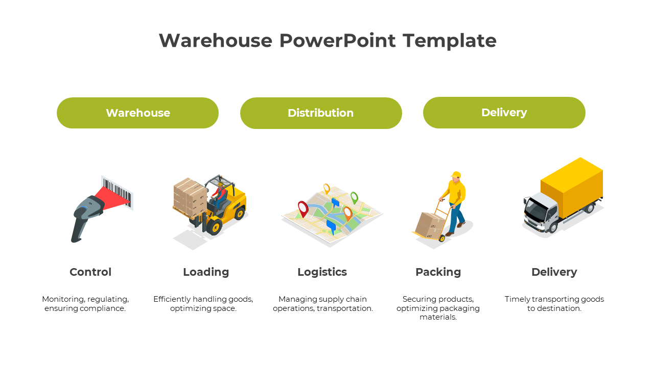 Warehouse PPT Presentation And Google Slides Template