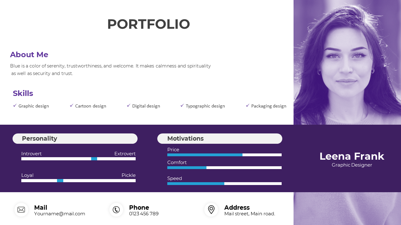 Best Graphic Design Portfolio PPT And Google Slides Themes
