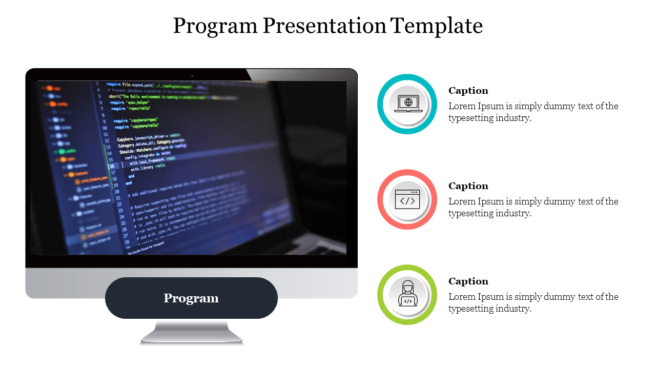 Editable Program Presentation Template Designs