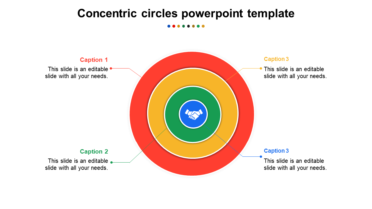 Concentric Circle Diagram Ppt Template