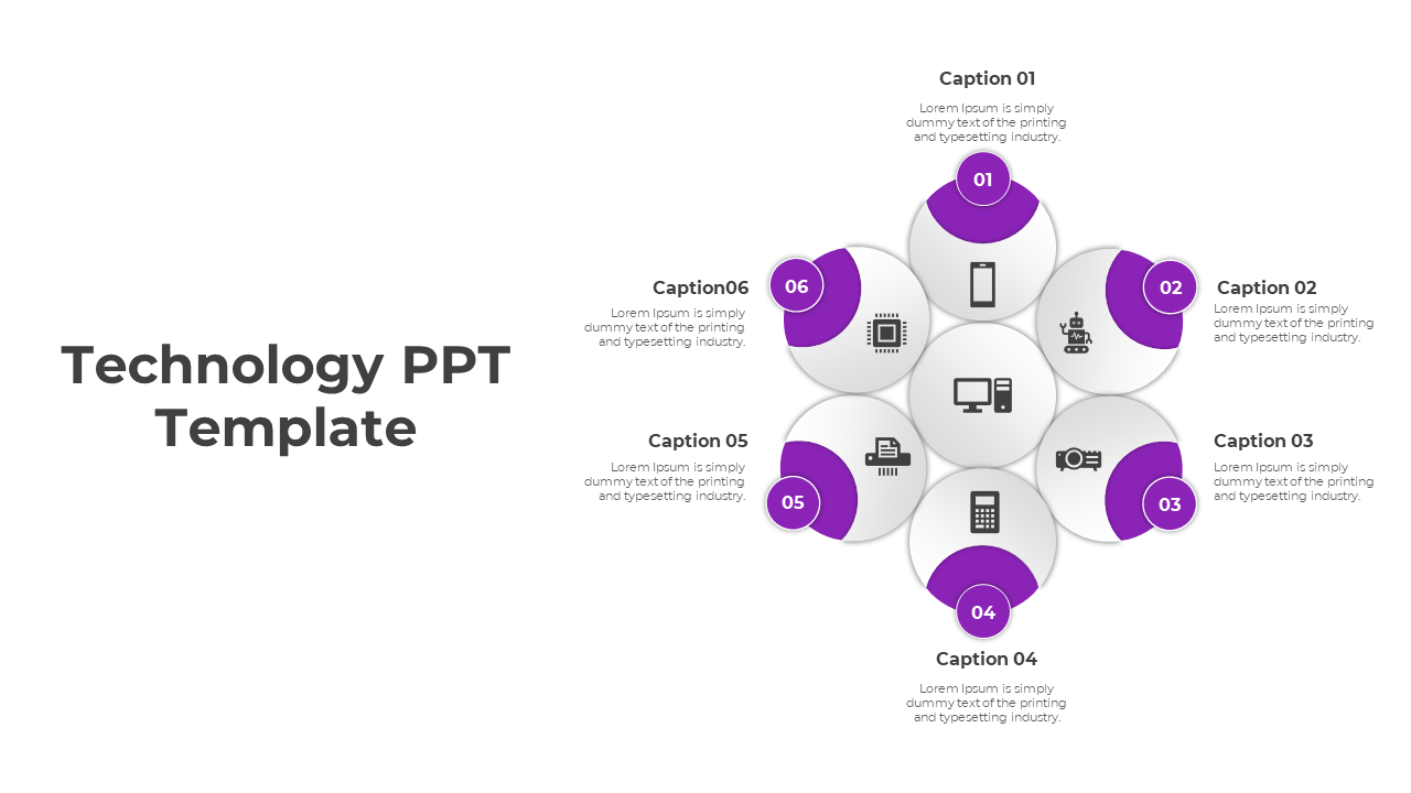 Technology PPT Template-Purple