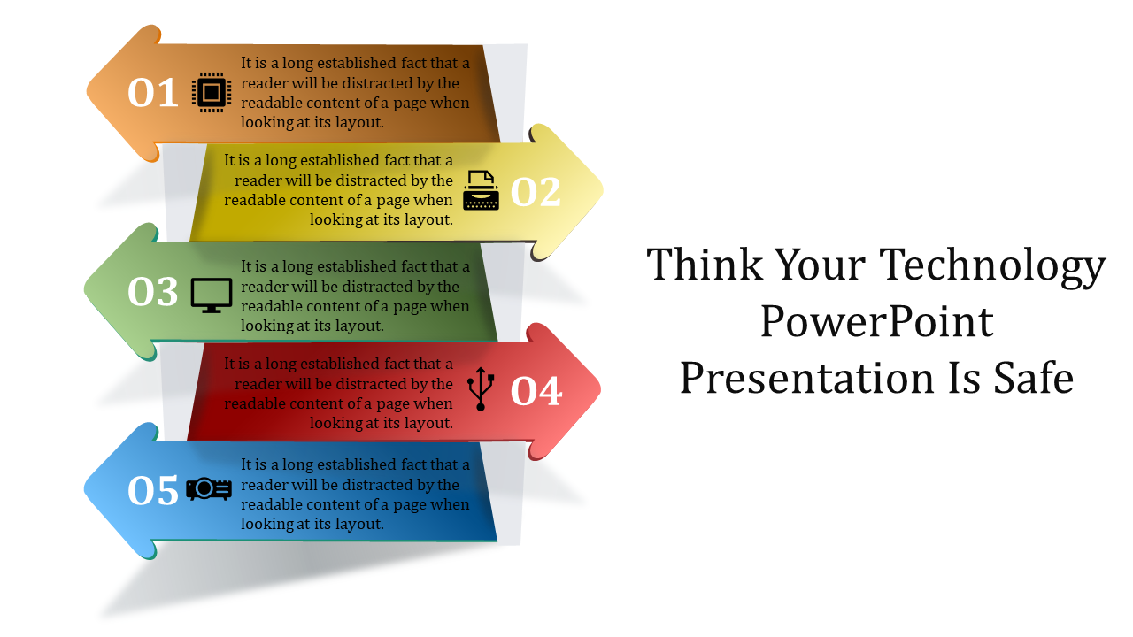 Technology PowerPoint Presentation-Arrow Model