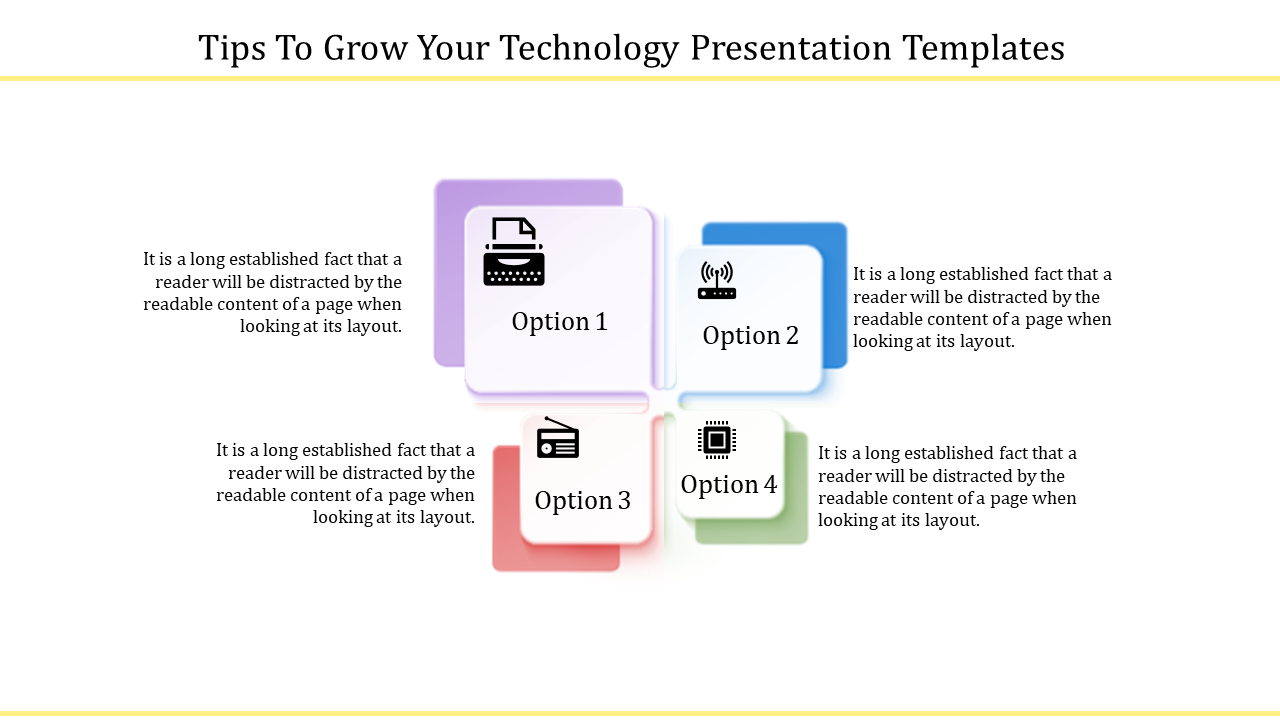 Four Node Technology Presentation Templates