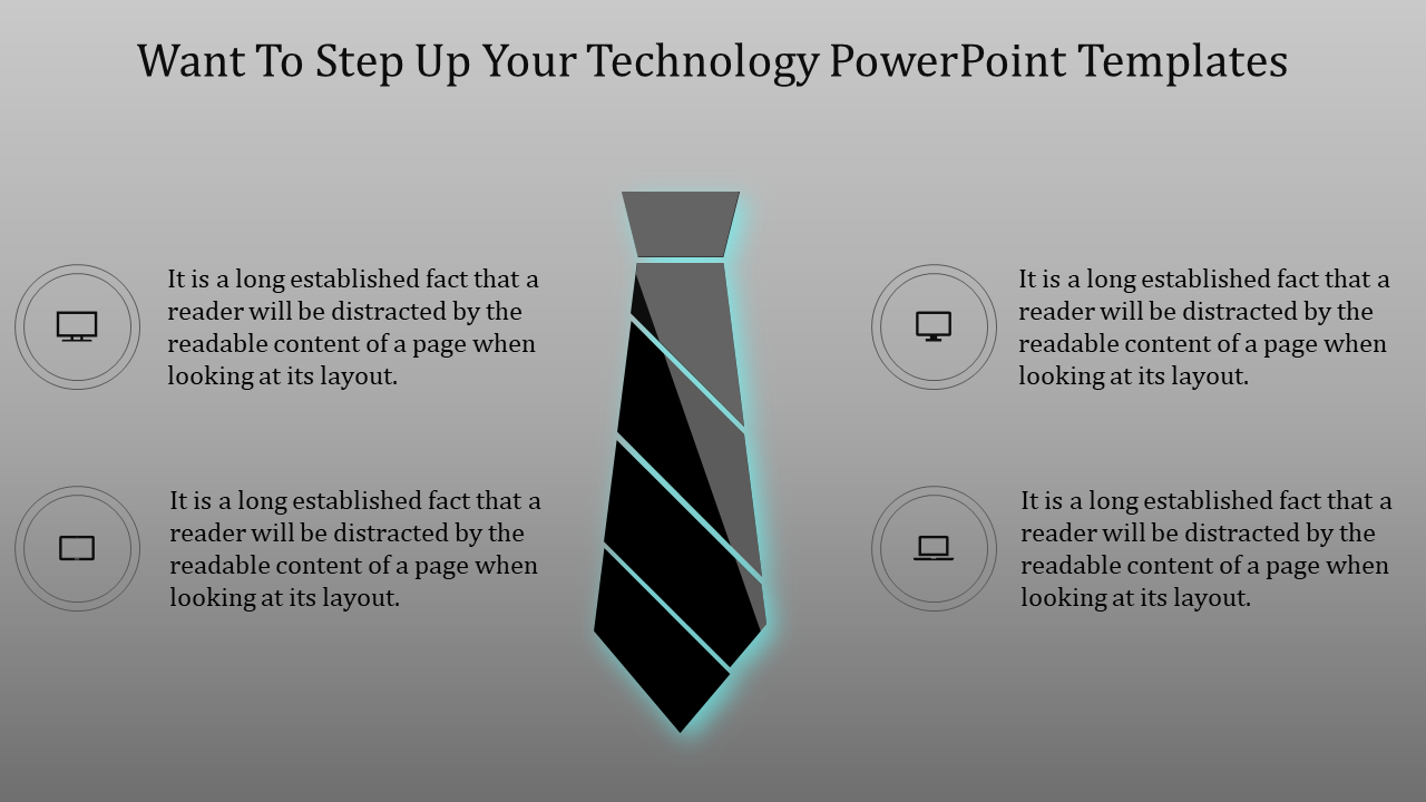 Tie Model Technology PowerPoint Templates