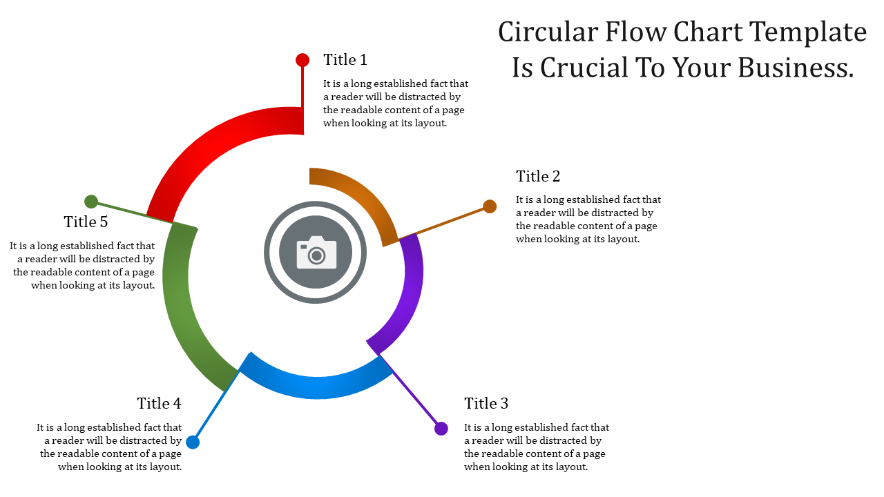 Download Circular Flow Chart Template Slide PPT