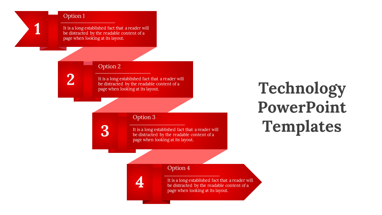 Technology PowerPoint Templates-Red