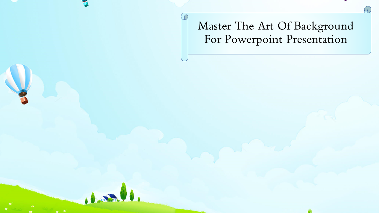 Sky Background For PowerPoint Presentation For Slides