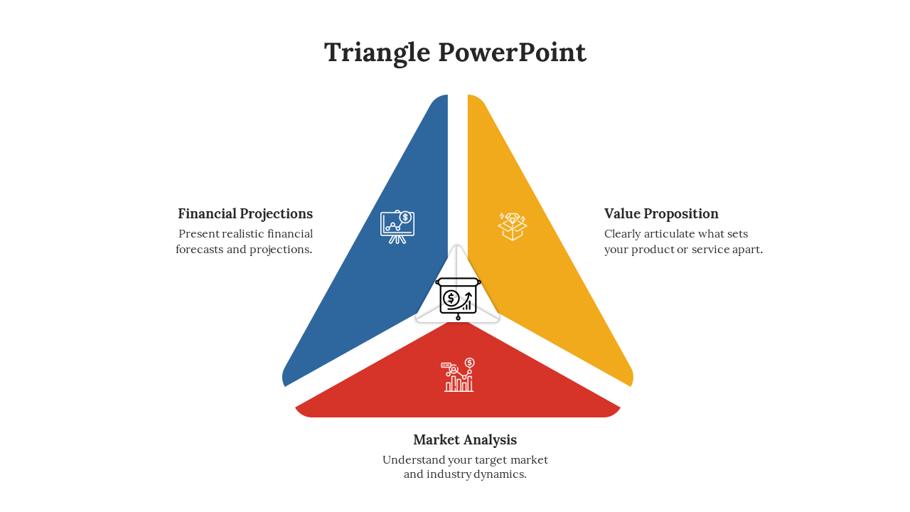 Free - Attractive Triangle PowerPoint And Google Slides Template