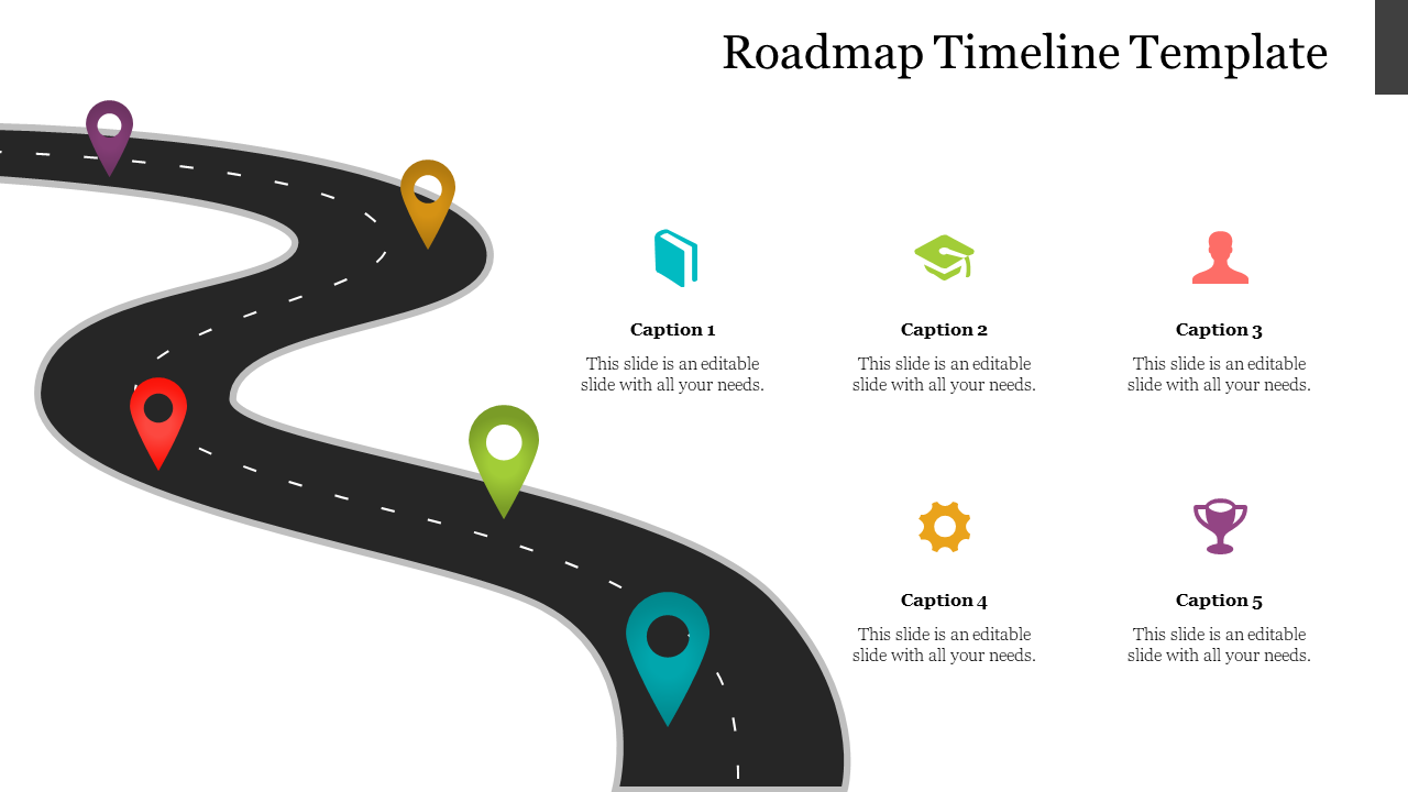 Free - Editable Roadmap Timeline PPT Template and Google Slides