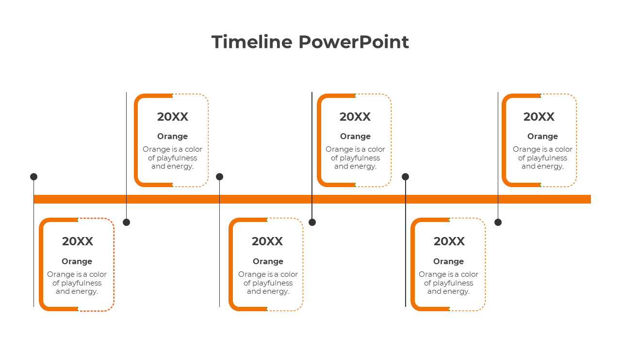 Creative Timeline PPT And Google Slides, Canva Template