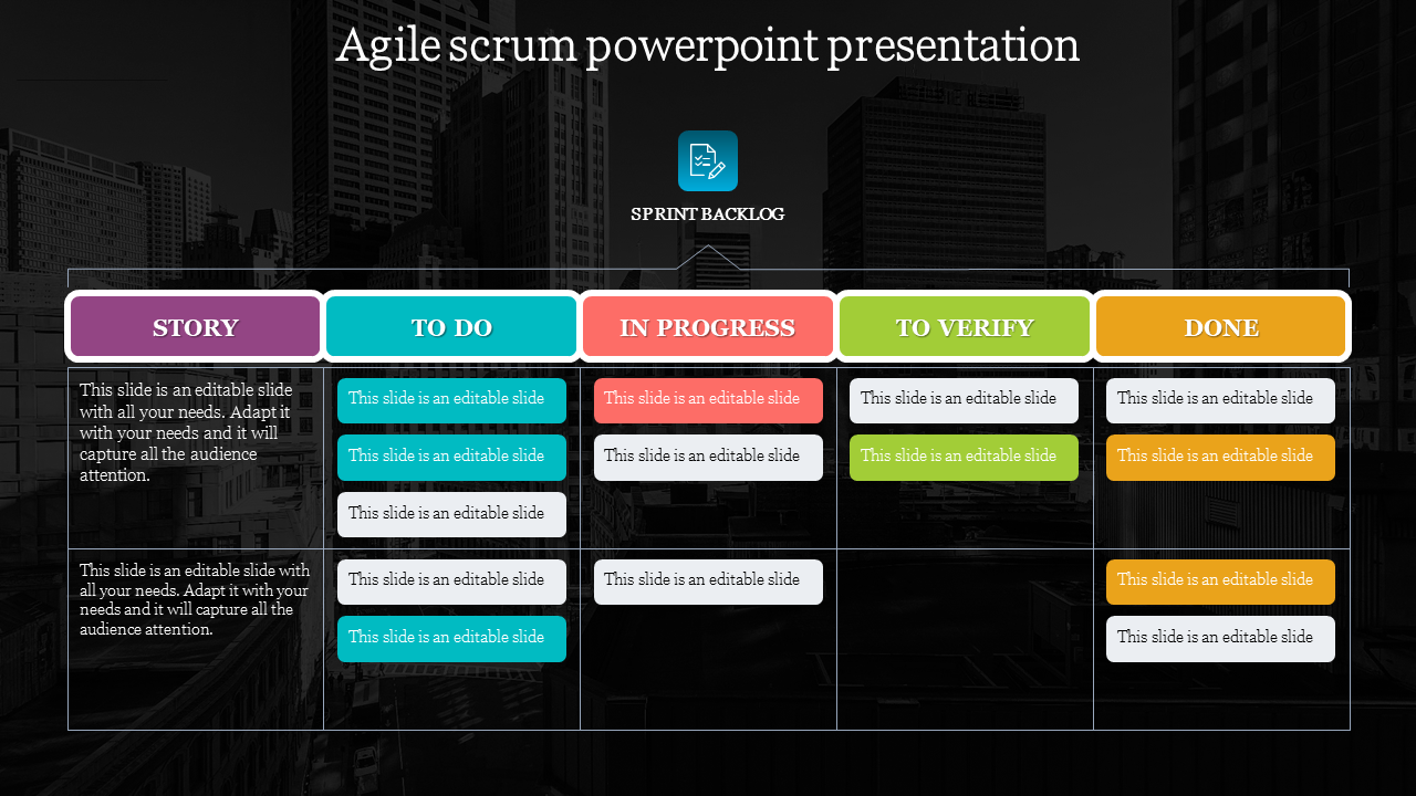 Agile Scrum PowerPoint Presentation Template