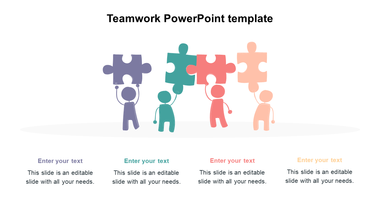 Elegant Teamwork PowerPoint Template PPT Presentation