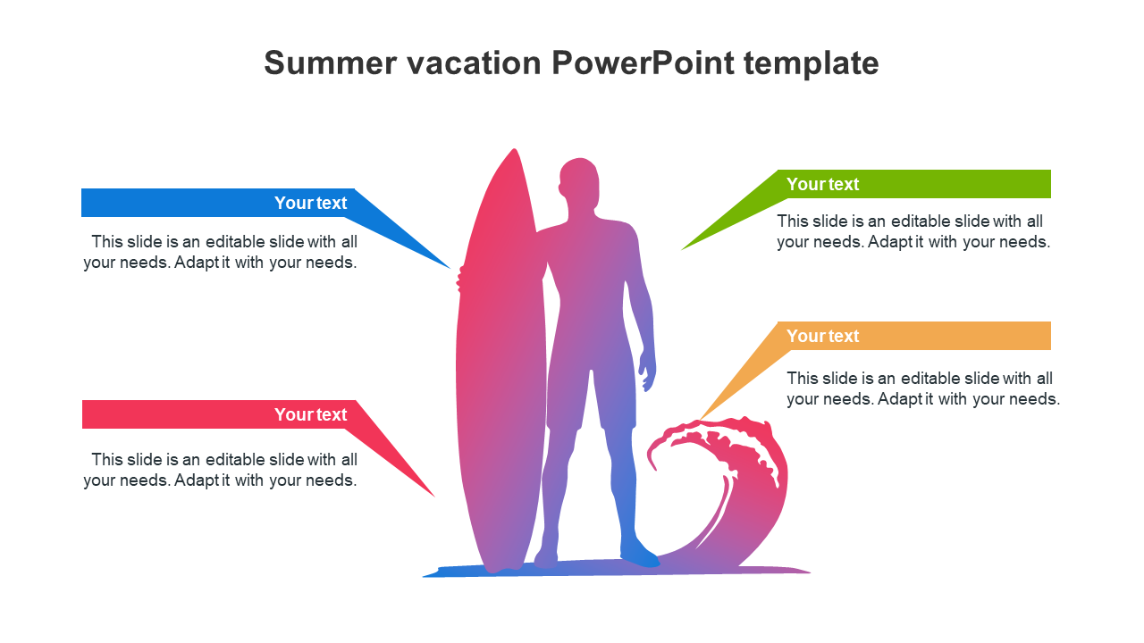 Summer Vacation PowerPoint Template Designs