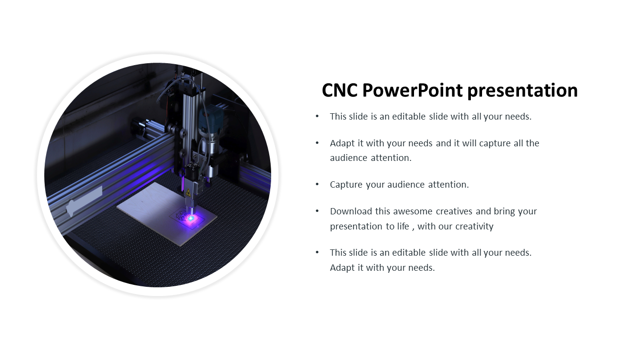 Best CNC PowerPoint Presentation In Circular Model