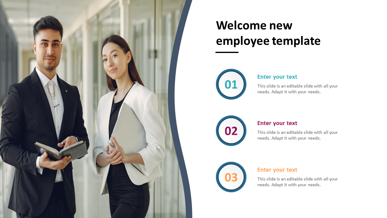 Welcome New Employee Template With 3 Node