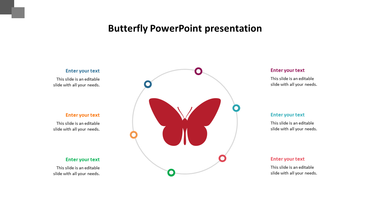 Butterfly PowerPoint Presentation Template For PPT 