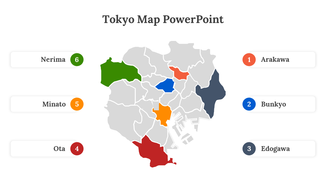 Tokyo Map PowerPoint Presentation Template
