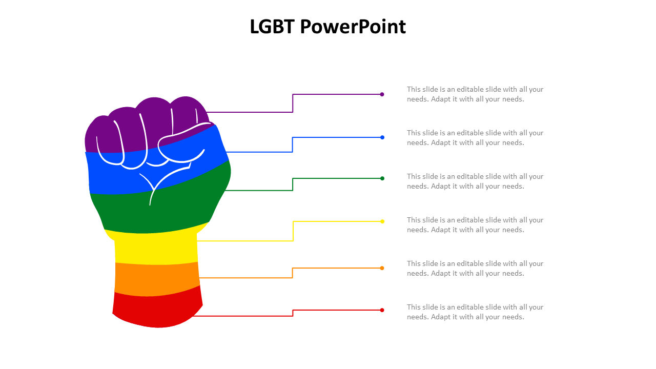 Multinode LGBT PowerPoint Template PPT Presentation