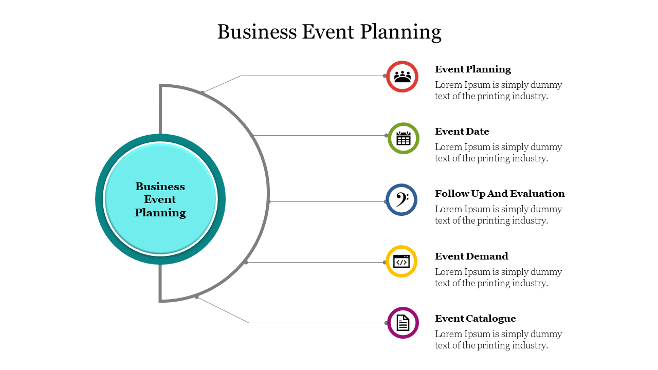 Stunning Business Event Planning Presentation Slide