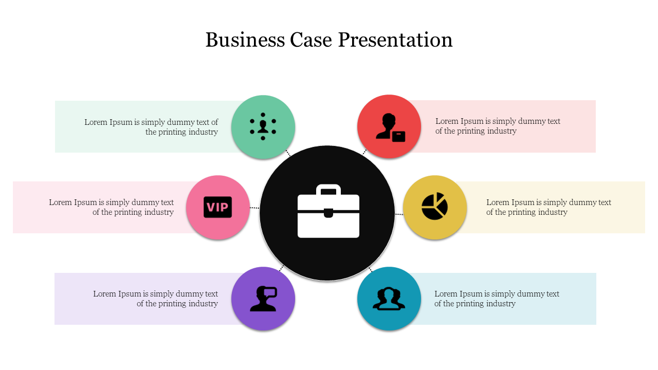 Attractive Business Case Presentation Template Slide