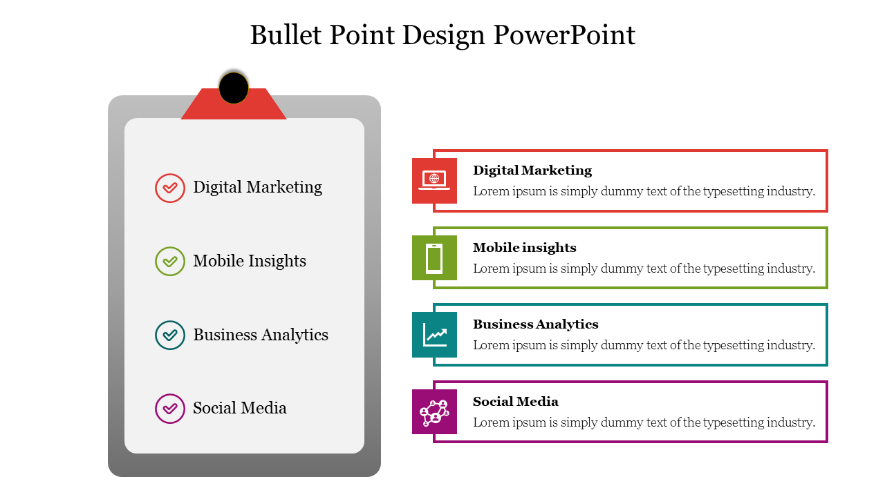 Bullet Point Design PowerPoint