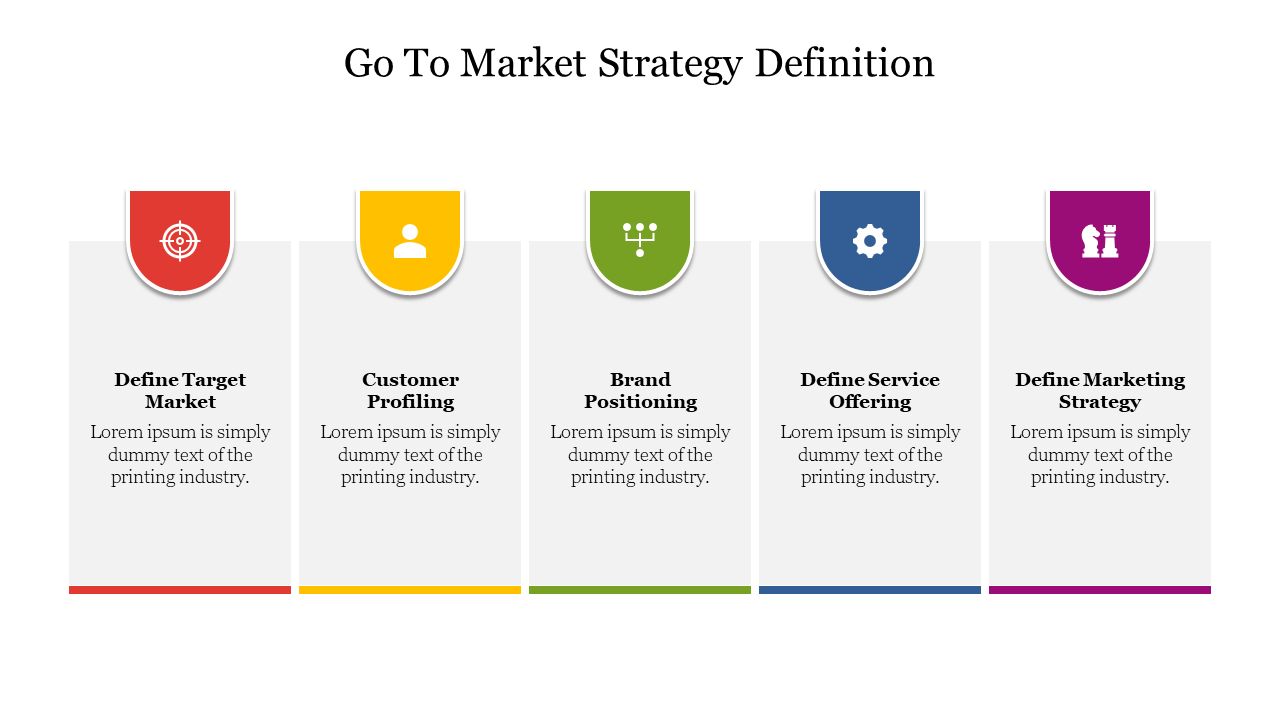Go To Market Strategy Definition PowerPoint & Google Slides