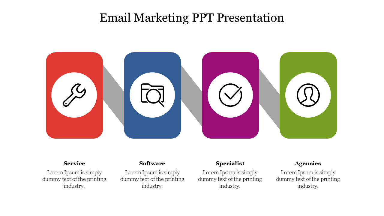 Creative Email Marketing PPT Presentation Template Slide