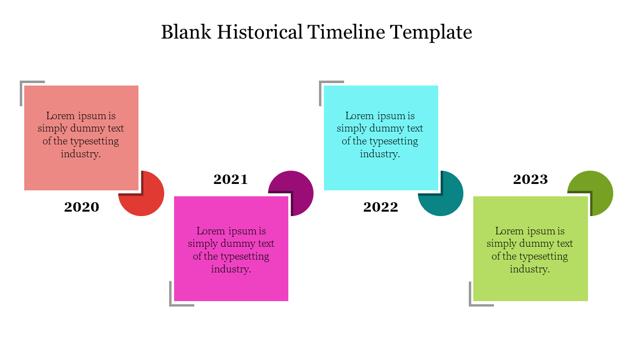 Blank Historical Timeline Template