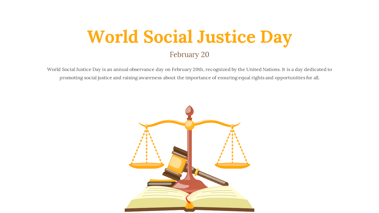 World Social Justice Day