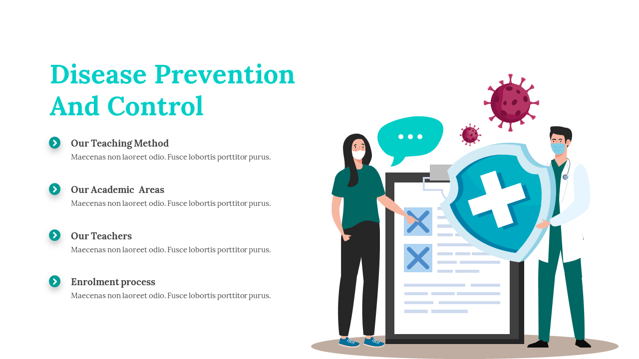Prevention And Control Of Diseases PPT And Google Slides