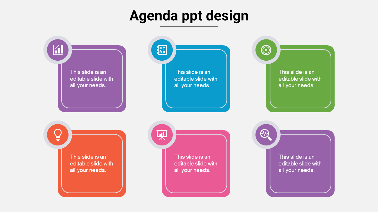 Agenda PPT Design For Presentation