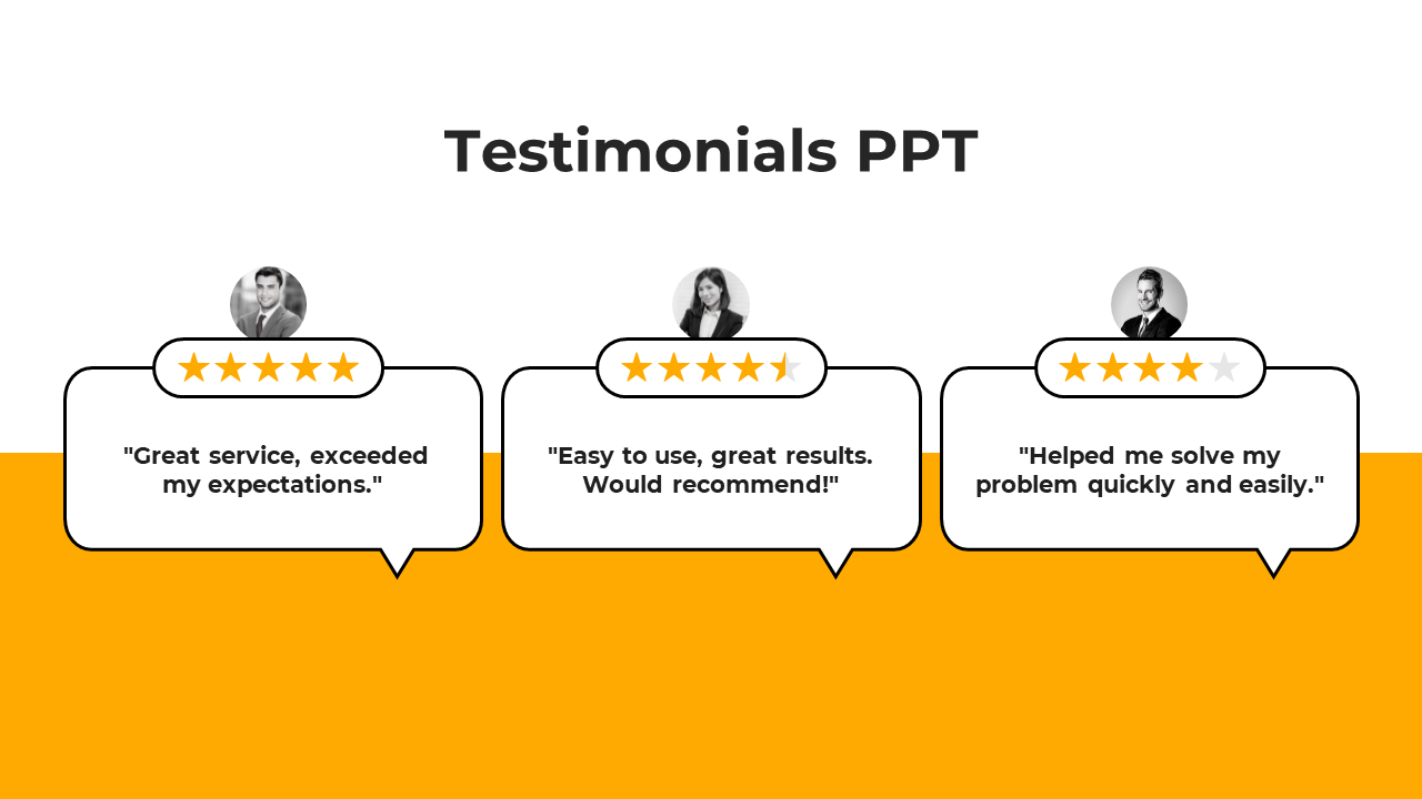Testimonial PowerPoint Presentation And Google Slide Theme