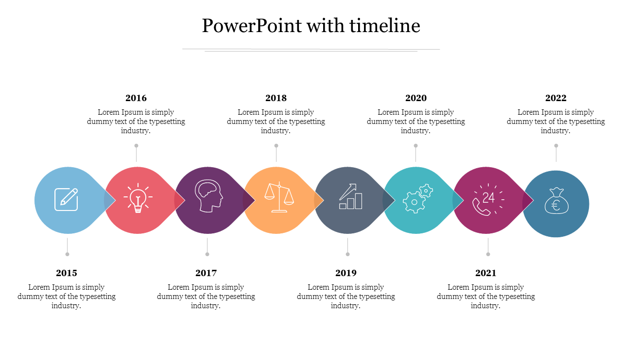 Editable PowerPoint With Timeline Slide