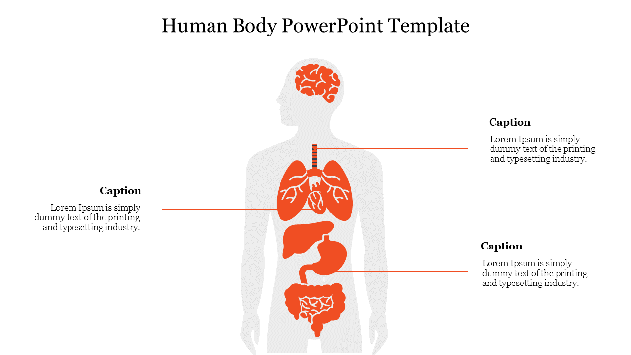 Human Body PowerPoint Template Design