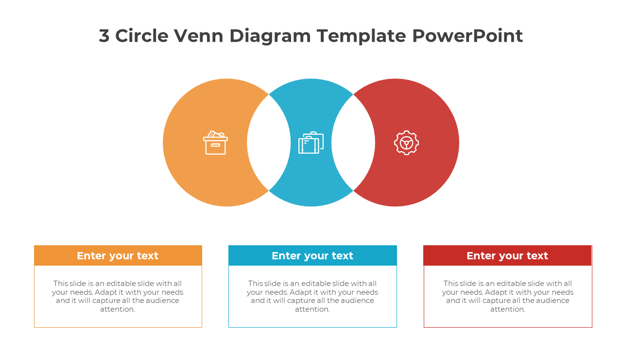3 circle venn diagram template powerpoint