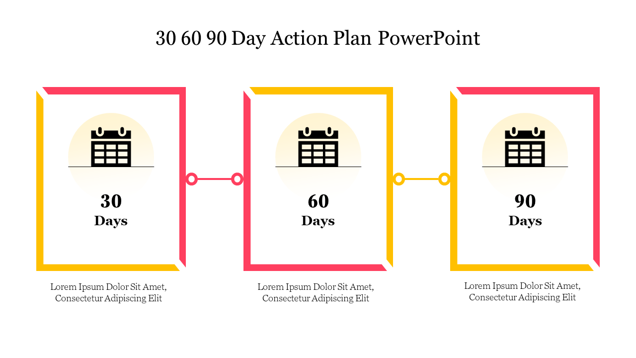 30 60 90 Day Action Plan PPT And Google Slides Template