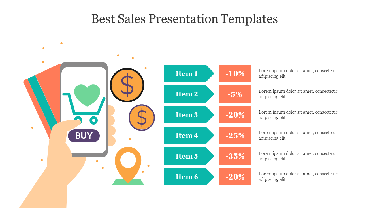 Editable Best Sales Presentation Templates
