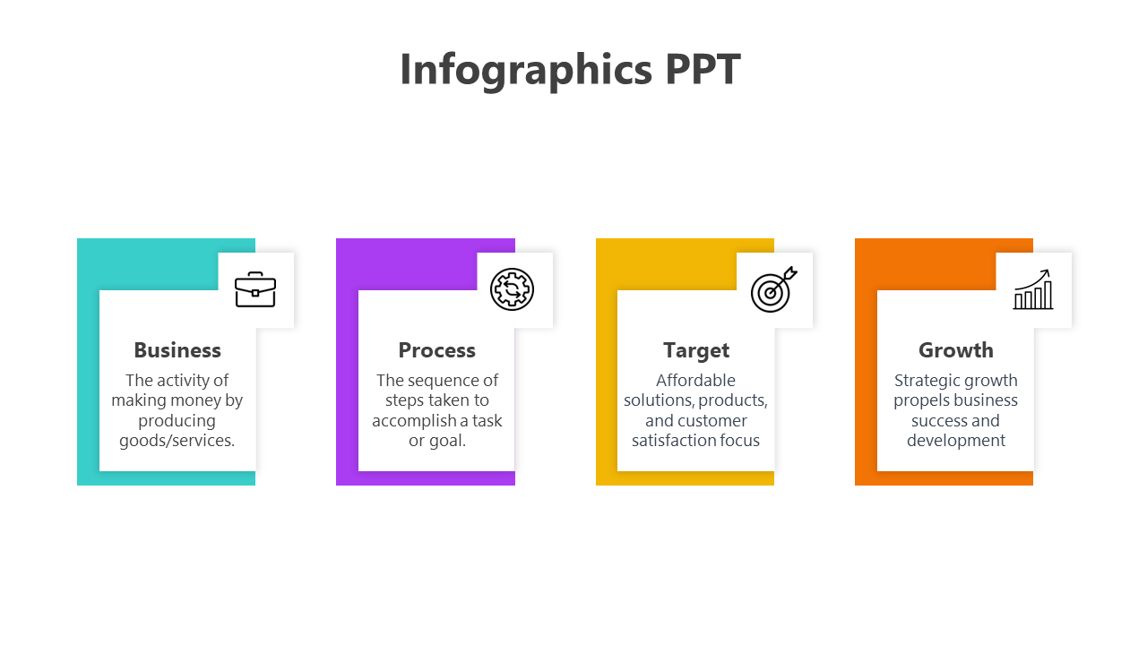 Free PPT Infographics-4-Multicolor