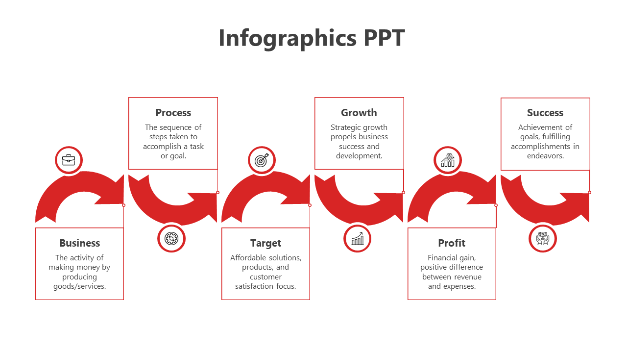 Free PPT Infographics-6-Red