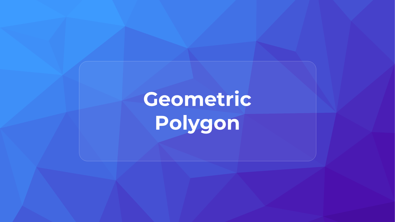 Best Geometric Polygon Background PPT and Google Slides